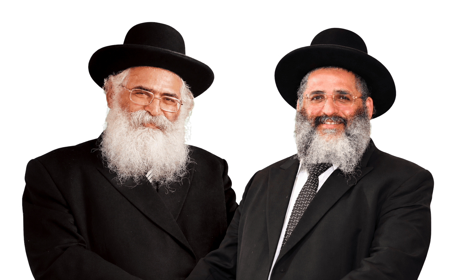 Rabbi Yoram Michael Abergel zt’l and Rabbi Yisrael Abergel together