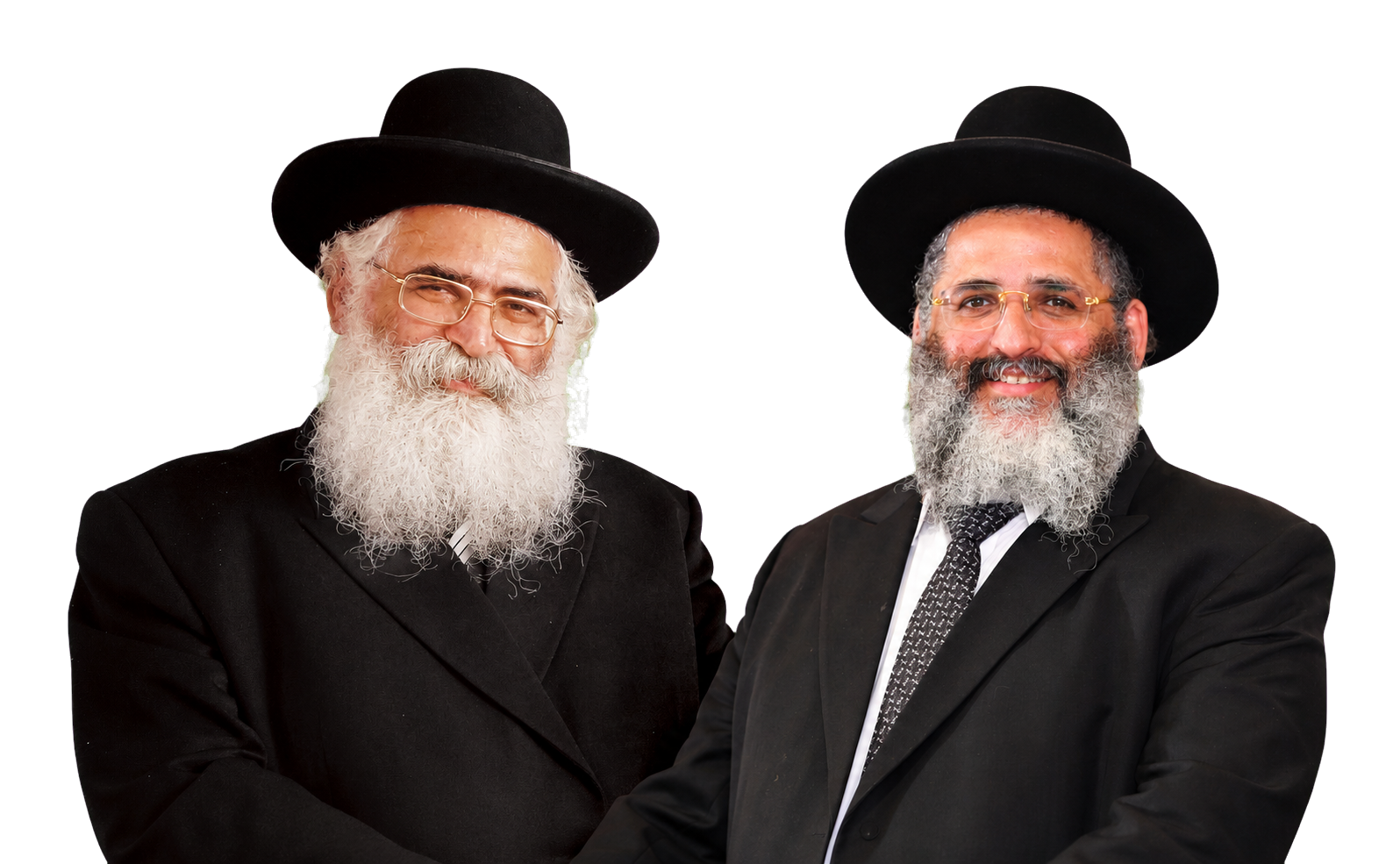 Rabbi Yoram Michael Abergel zt’l and Rabbi Yisrael Abergel together